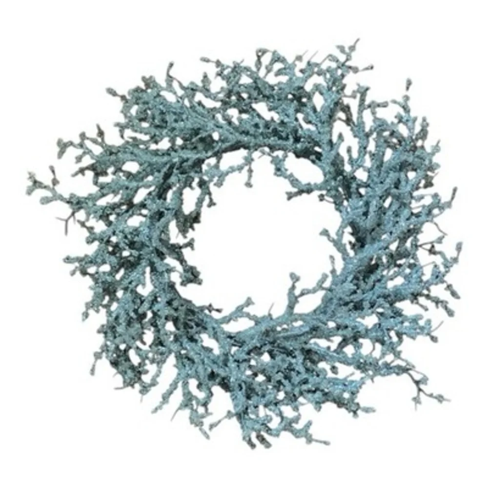 Silver Glitter Frosted Eucalyptus 19